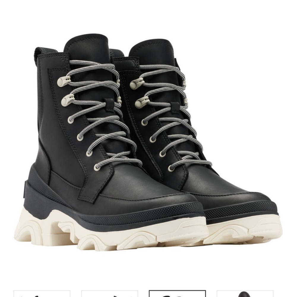 Sorel Women's Brex Boot Lace - Black / Chalk Size 7.5